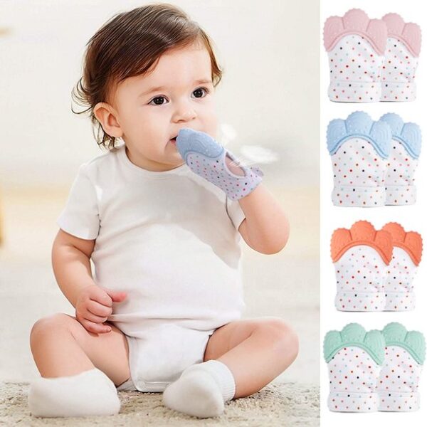 Multi-purpose Baby Teething Mittens / Baby Gloves - Image 3