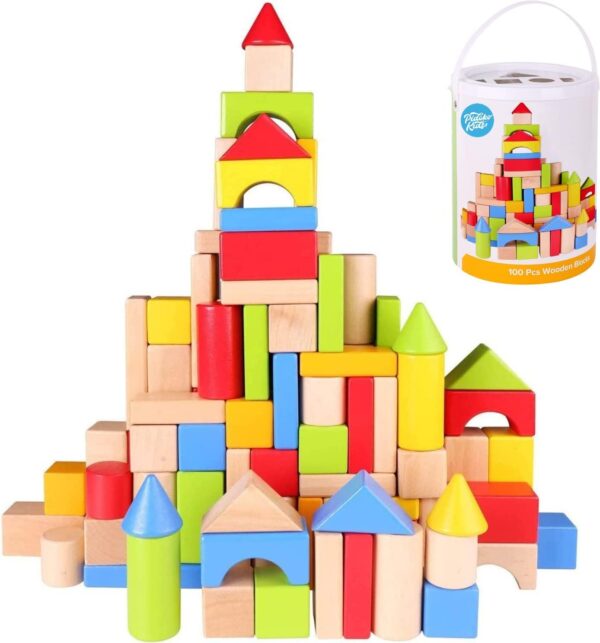 Kawaii 50pcs wooden building blocks - Image 2