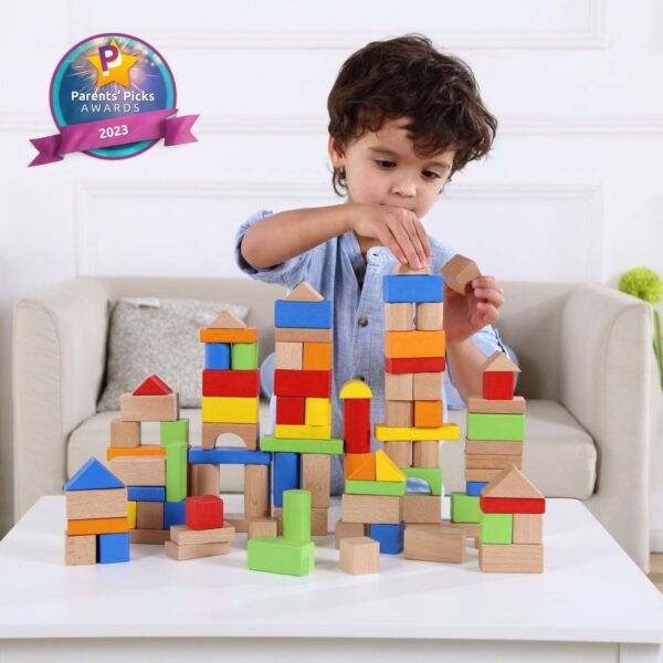 Kawaii 50pcs wooden building blocks