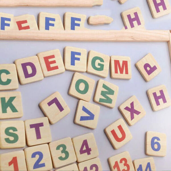 Kids Double Sided Magnetic Writing Board With Letters - Image 3