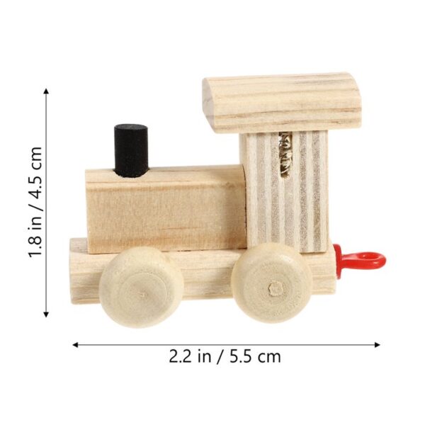 Kids Wooden Letters Train Learning Educational Toy - Image 5