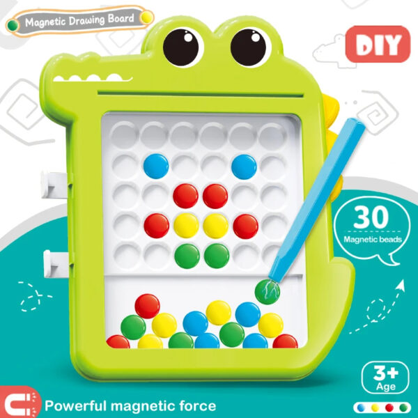 Kids Doodle Magnetic Maze (Pink, Blue, and Lime Green) - Image 4