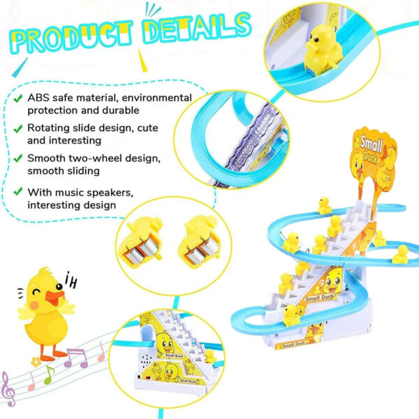 12 pcs Electric Duck Climbing Stairs & Slide - Image 3