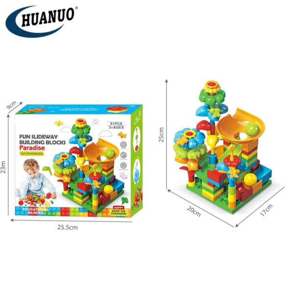 Kids Slideway Building Blocks(91pcs) - Image 7