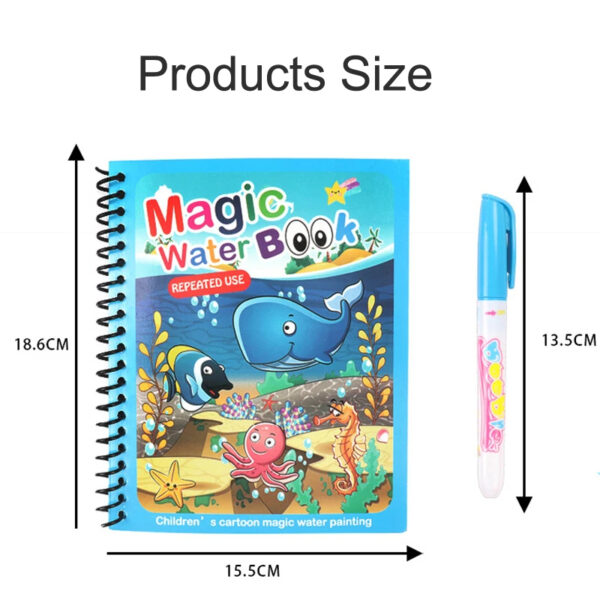 4pcs Magic Water Painting Books - Image 4