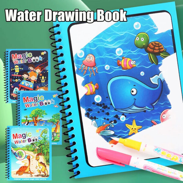 4pcs Magic Water Painting Books - Image 6