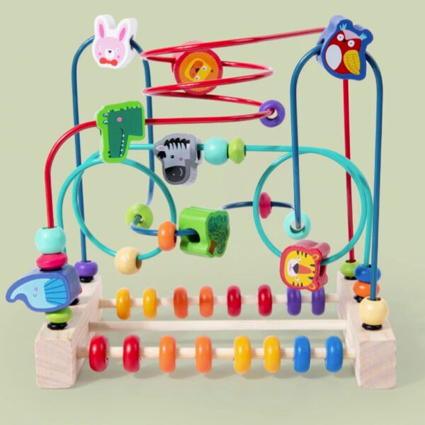 Kids Wooden Fruits Slide Maze - Image 5