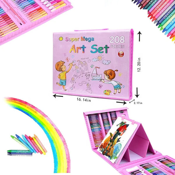 208 Pcs Kids Art Set - Image 3