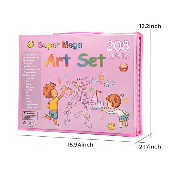 208 Pcs Kids Art Set - Image 10